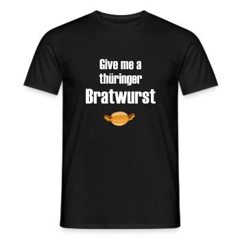Saucisse rôtie - T-shirt homme - noir - Devant - AI Model Male 178 light (178cm)