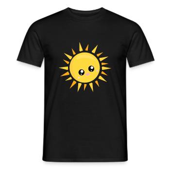 soleil - T-shirt homme - noir - Devant - AI Model Male 178 light (178cm)