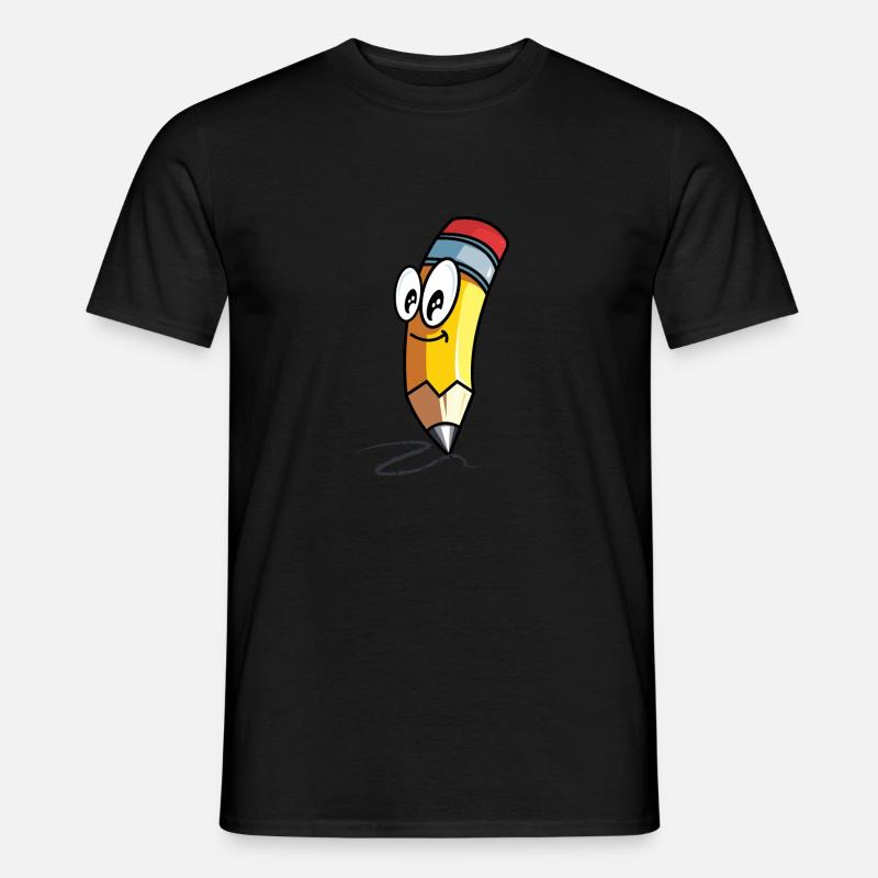 Süßer Bleistift - Männer T-Shirt - Schwarz