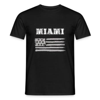 Miami - T-shirt homme - noir - Devant - AI Model Male 178 light (178cm)