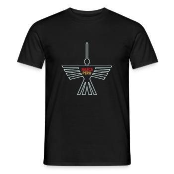 Inka Nazca Lines Condor Geoglyph Peru - Gift - Men's T-Shirt - black - Front - AI Model Male 178 light (178cm)