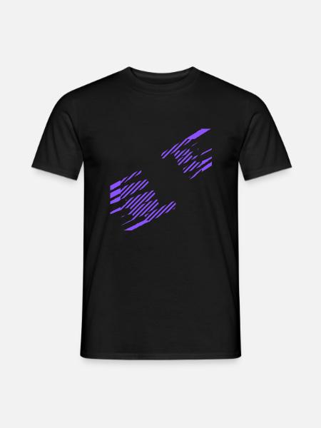 a design with stripes - Men's T-Shirt - black