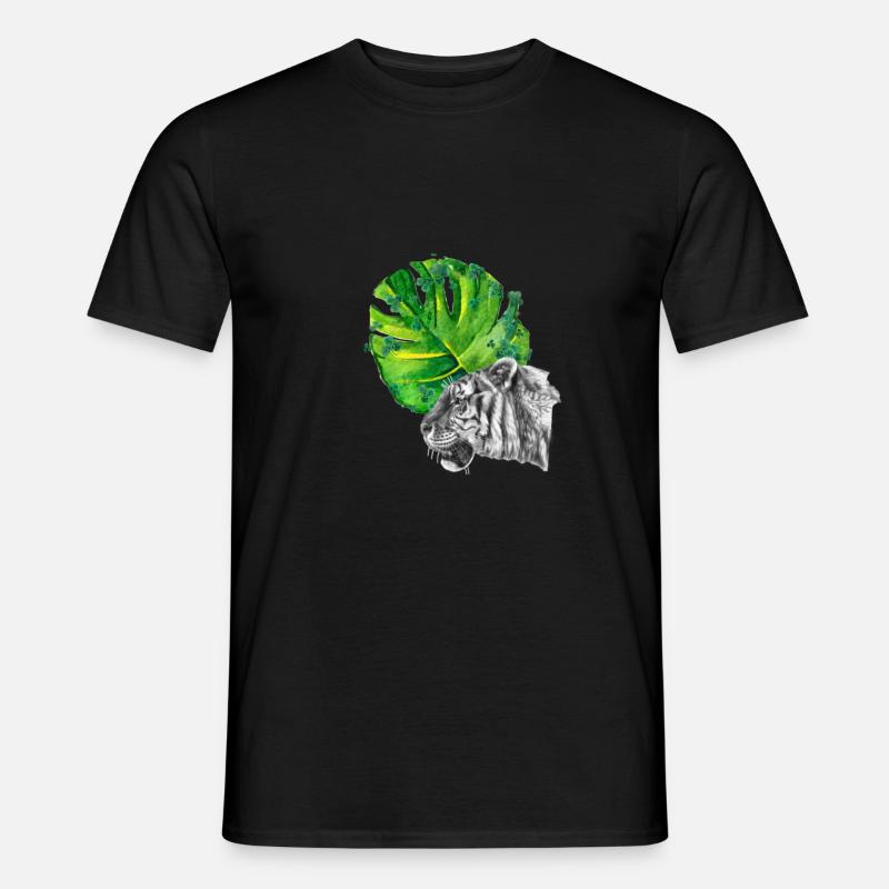 Tiger - Männer T-Shirt - Schwarz