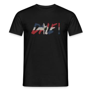 DALE ! Republica Dominicana - T-shirt homme - noir - Devant - AI Model Male 178 light (178cm)