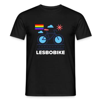 Lesbienne - T-shirt homme - noir - Devant - AI Model Male 178 light (178cm)