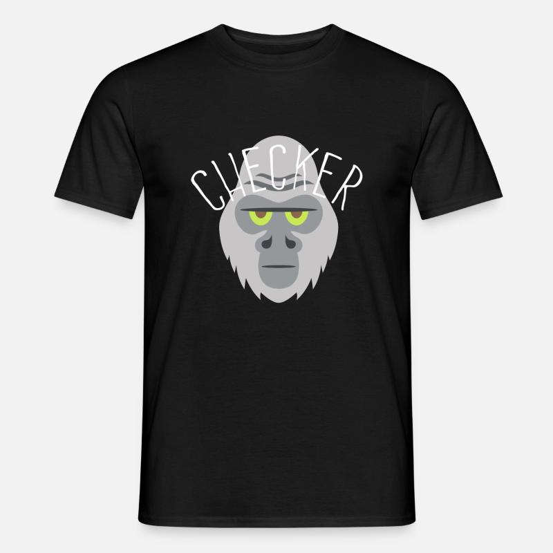 Checker - Männer T-Shirt - Schwarz