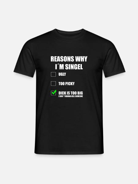 I am single - Men's T-Shirt - black