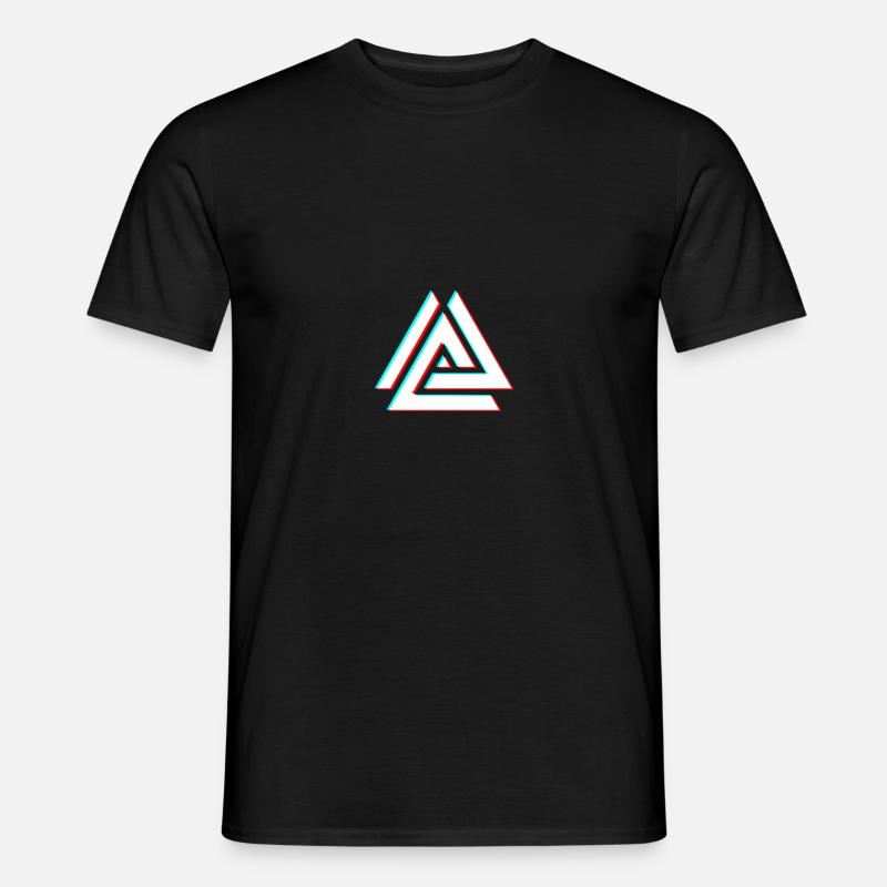Pyramiden - Männer T-Shirt - Schwarz