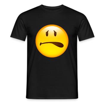 Smiley fear - Männer T-Shirt - Schwarz - Vorne - AI Model Male 178 light (178cm)
