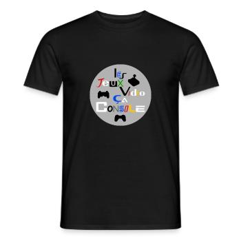 VIDEO GAMES, THIS CONSOLE! - Men's T-Shirt - black - Front - AI Model Male 178 light (178cm)
