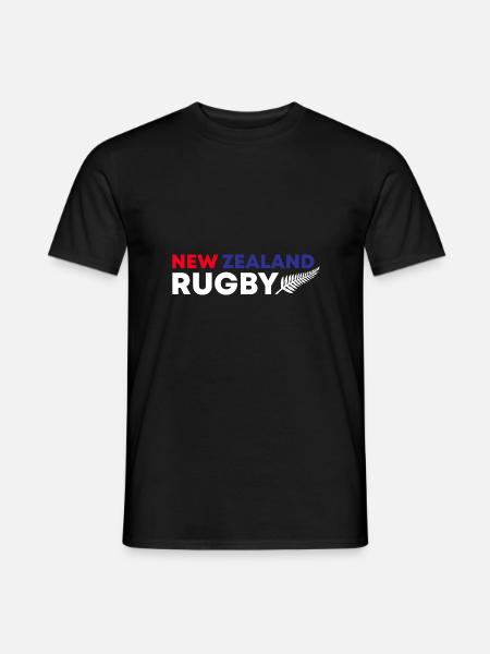 Neuseeland Rugby Fan Geschenkidee - Männer T-Shirt - Schwarz