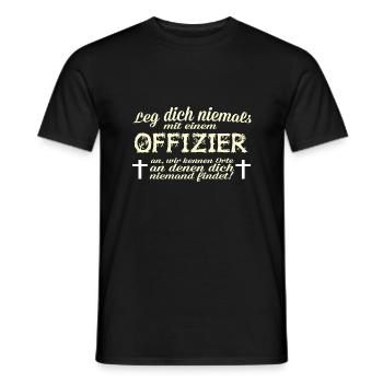 Offizier Mord - Männer T-Shirt - Schwarz - Vorne - AI Model Male 178 light (178cm)