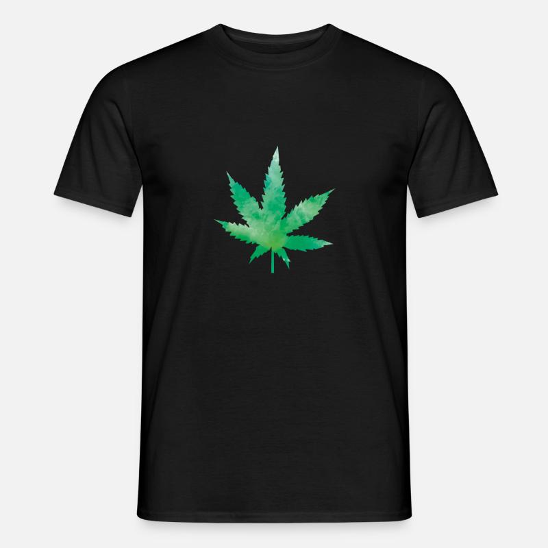 leaf weed - Männer T-Shirt - Schwarz