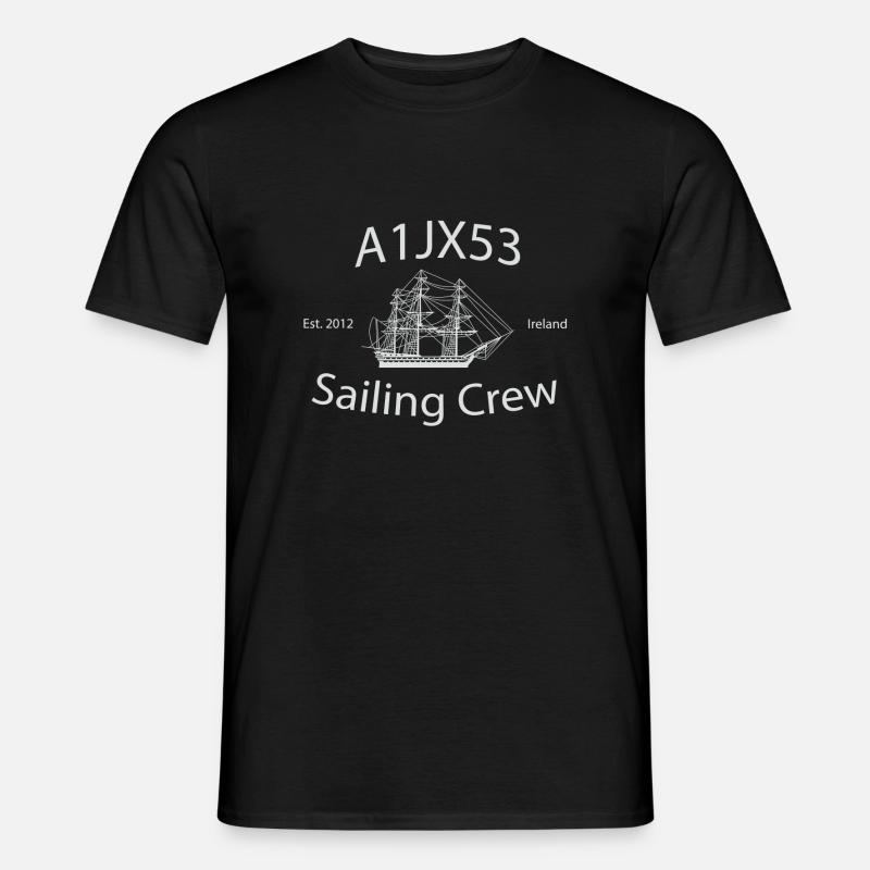 A1JX53 Sailing Crew - Männer T-Shirt - Schwarz