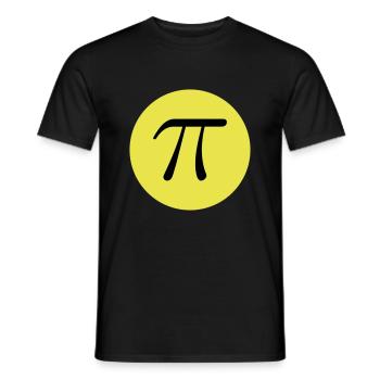 The number PI - Männer T-Shirt - Schwarz - Vorne - AI Model Male 178 light (178cm)