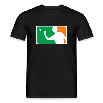 beerpong - T-shirt homme - noir - Devant - AI Model Male 178 light (178cm)