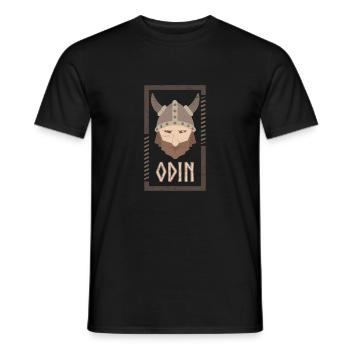 Odin Viking Gift Idea - Men's T-Shirt - black - Front - AI Model Male 178 light (178cm)