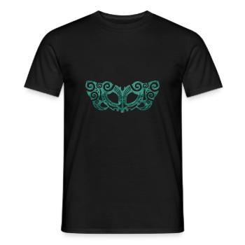 Maori Hei Pekapeka Native Bat Tribal Tattoo - Men's T-Shirt - black - Front - AI Model Male 178 light (178cm)