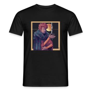 Sorcier et poignard - T-shirt homme - noir - Devant - AI Model Male 178 light (178cm)