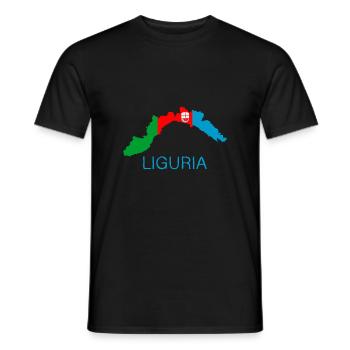 Ligurie - T-shirt homme - noir - Devant - AI Model Male 178 light (178cm)