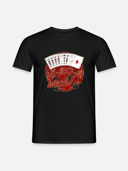 18-20-2 wech Rockabilly Skat - Men's T-Shirt - black