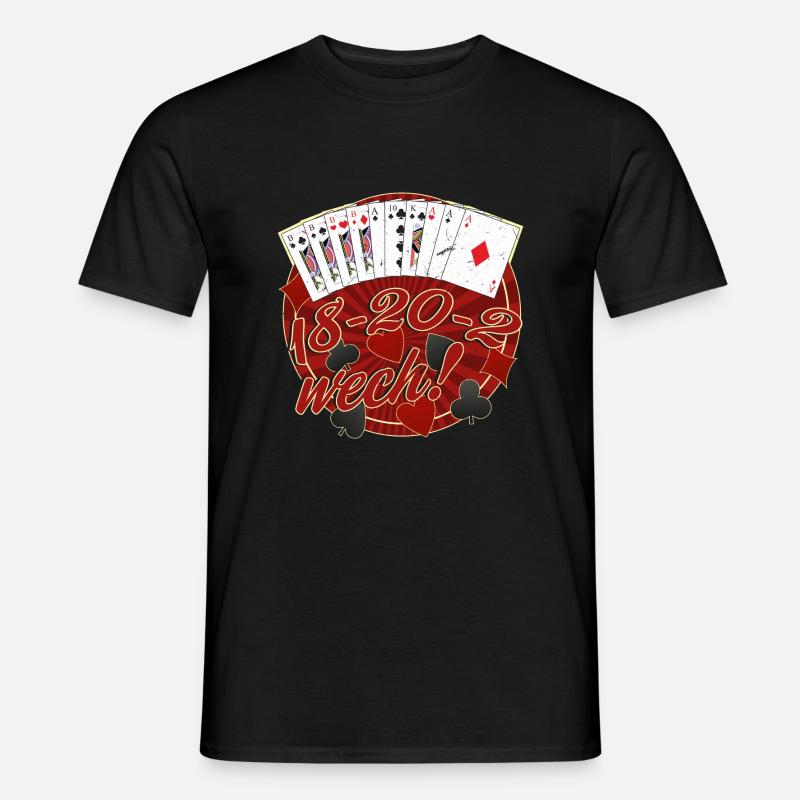 18-20-2 wech Rockabilly Skat - Männer T-Shirt - Schwarz