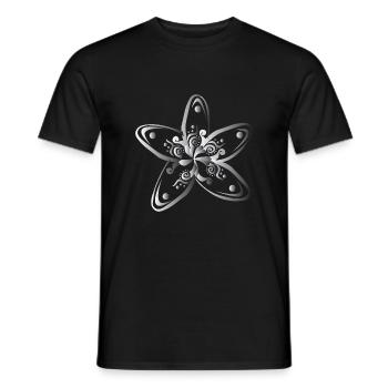 Hawaii flower plumeria syllable gift idea - Men's T-Shirt - black - Front - AI Model Male 178 light (178cm)