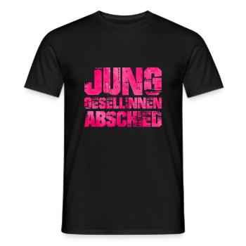 junggesellinnenabschied pink - Männer T-Shirt - Schwarz - Vorne - AI Model Male 178 light (178cm)