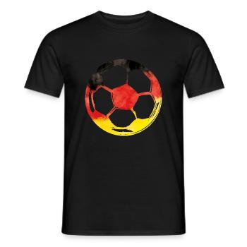 fussball deutschland - Männer T-Shirt - Schwarz - Vorne - AI Model Male 178 light (178cm)