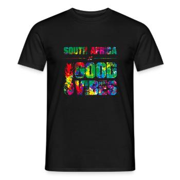 south africa good vibes - Männer T-Shirt - Schwarz - Vorne - AI Model Male 178 light (178cm)