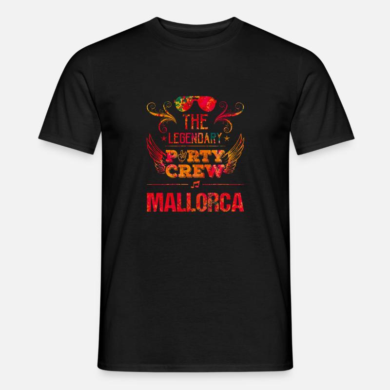 mallorca party crew - Männer T-Shirt - Schwarz
