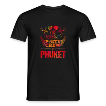 phuket party crew - Männer T-Shirt - Schwarz - Vorne - AI Model Male 178 light (178cm)