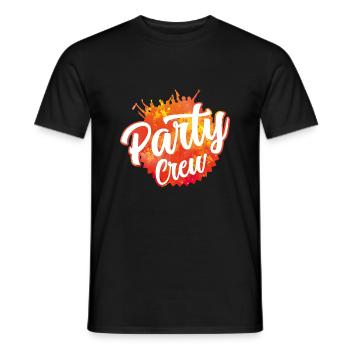 party crew colors - Männer T-Shirt - Schwarz - Vorne - AI Model Male 178 light (178cm)
