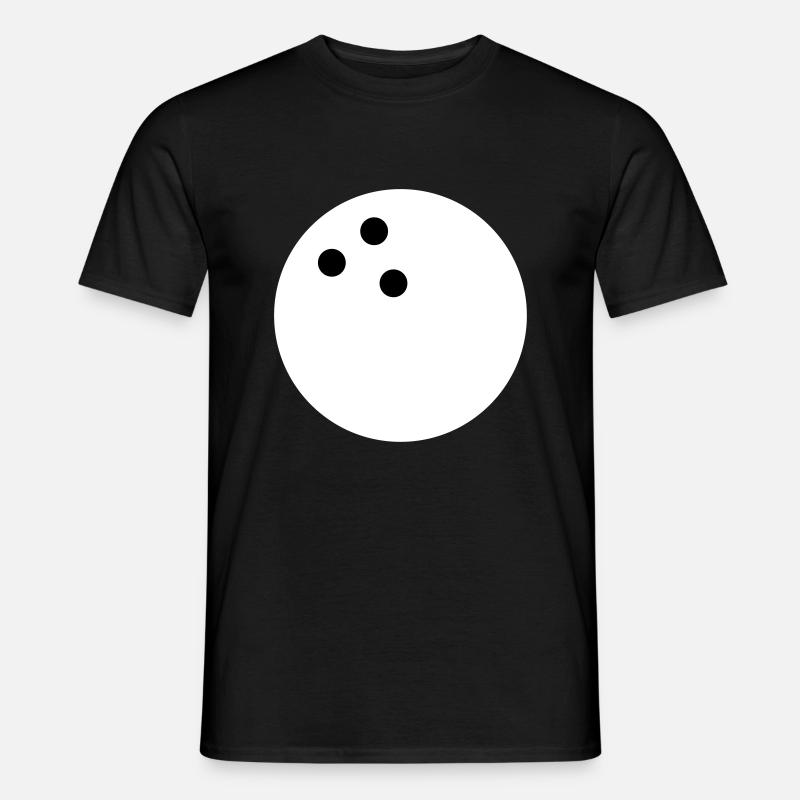 Bowlingkugel - Männer T-Shirt - Schwarz