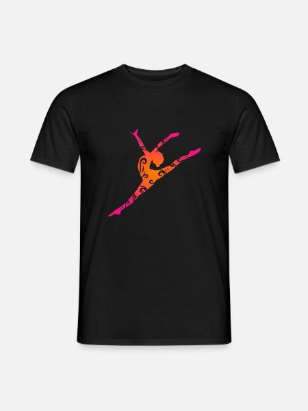 Maori Gymnastik Mädchen Sprung Tribal Tattoo Gift - Männer T-Shirt - Schwarz