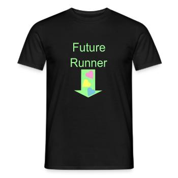 Futur coureur - T-shirt homme - noir - Devant - AI Model Male 178 light (178cm)