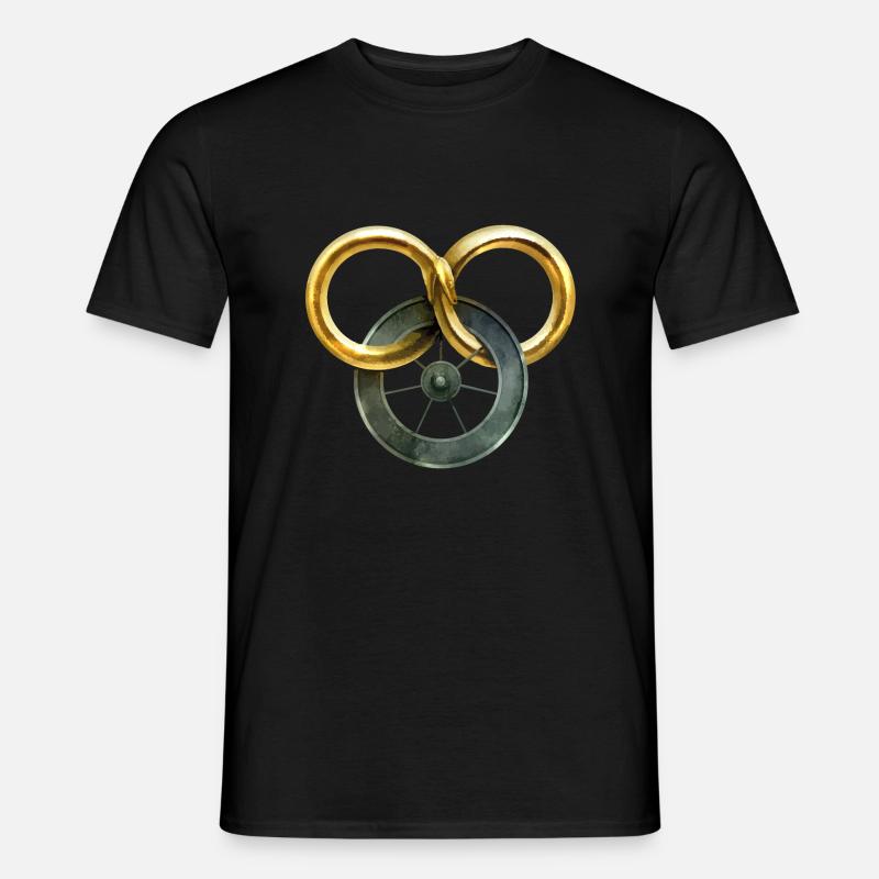 Das Rad der Zeit - Männer T-Shirt - Schwarz