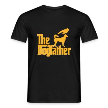 Der Hundevater - Männer T-Shirt - Schwarz - Vorne - AI Model Male 178 light (178cm)