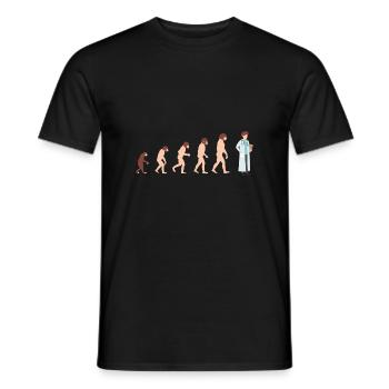 Docteur évolution Docteur Idée cadeau drôle - T-shirt homme - noir - Devant - AI Model Male 178 light (178cm)