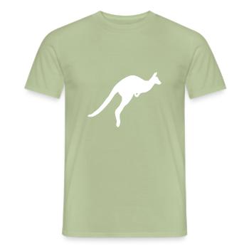 kangaroo - Men's T-Shirt - sage - Front - AI Model Male 178 light (178cm)