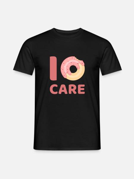 I Donut care 01 - Men's T-Shirt - black
