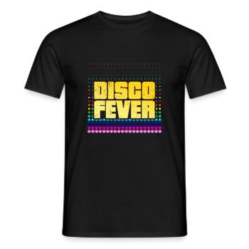 Disco Fever Disco Fan gift idea - Men's T-Shirt - black - Front - AI Model Male 178 light (178cm)