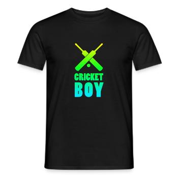 Cricket Boy Cricket Player Lustige Geschenkidee - Männer T-Shirt - Schwarz - Vorne - AI Model Male 178 light (178cm)