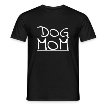 dog - dog mom - T-shirt homme - noir - Devant - AI Model Male 178 light (178cm)