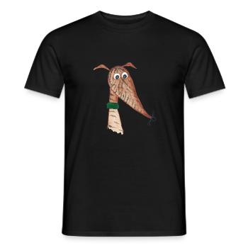 Greyhound red brindle - Men's T-Shirt - black - Front - AI Model Male 178 light (178cm)