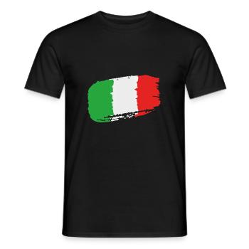 Italienische Flagge - Männer T-Shirt - Schwarz - Vorne - AI Model Male 178 light (178cm)