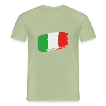 Italian flag - Men's T-Shirt - sage - Front - AI Model Male 178 light (178cm)