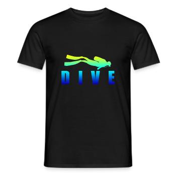 Diving DIVE Scuba Diving Diver idée cadeau - T-shirt homme - noir - Devant - AI Model Male 178 light (178cm)