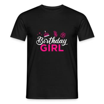 Birthday Girl Birthday Princess Gift Idea - Men's T-Shirt - black - Front - AI Model Male 178 light (178cm)