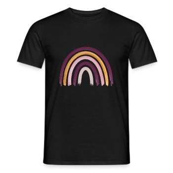 Rainbow Boho Rainbow Baby Girl - Men's T-Shirt - black - Front - AI Model Male 178 light (178cm)